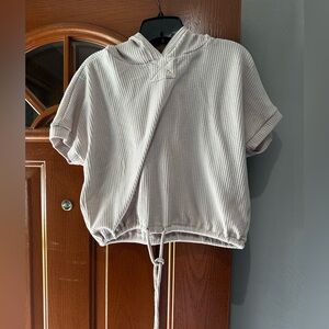 Size Medium waffle crop top